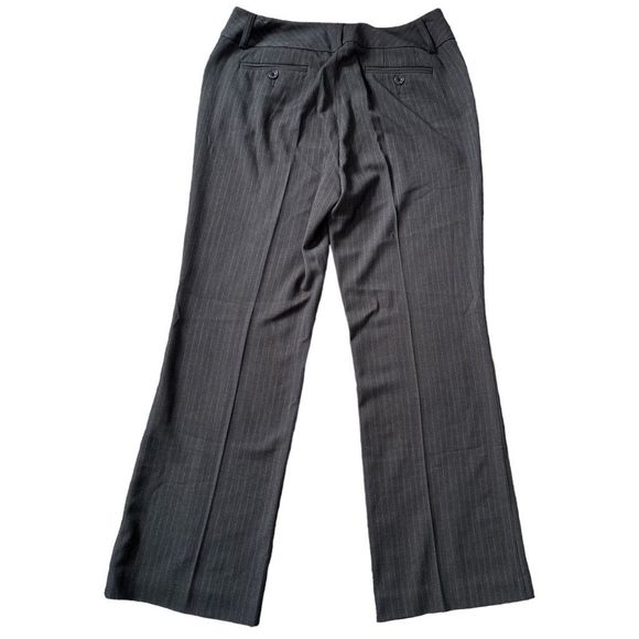 Eddie Bauer Blakely Fit Gray Pinstripe Bootcut Pants Women’s 12 NWOT Mid Rise - Picture 13 of 15